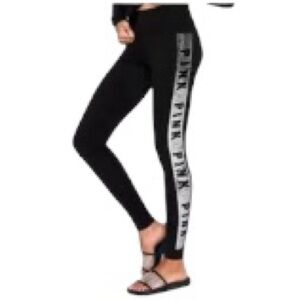 PINK Victoria’s Secret Rhinestone Bling Leggings Size S